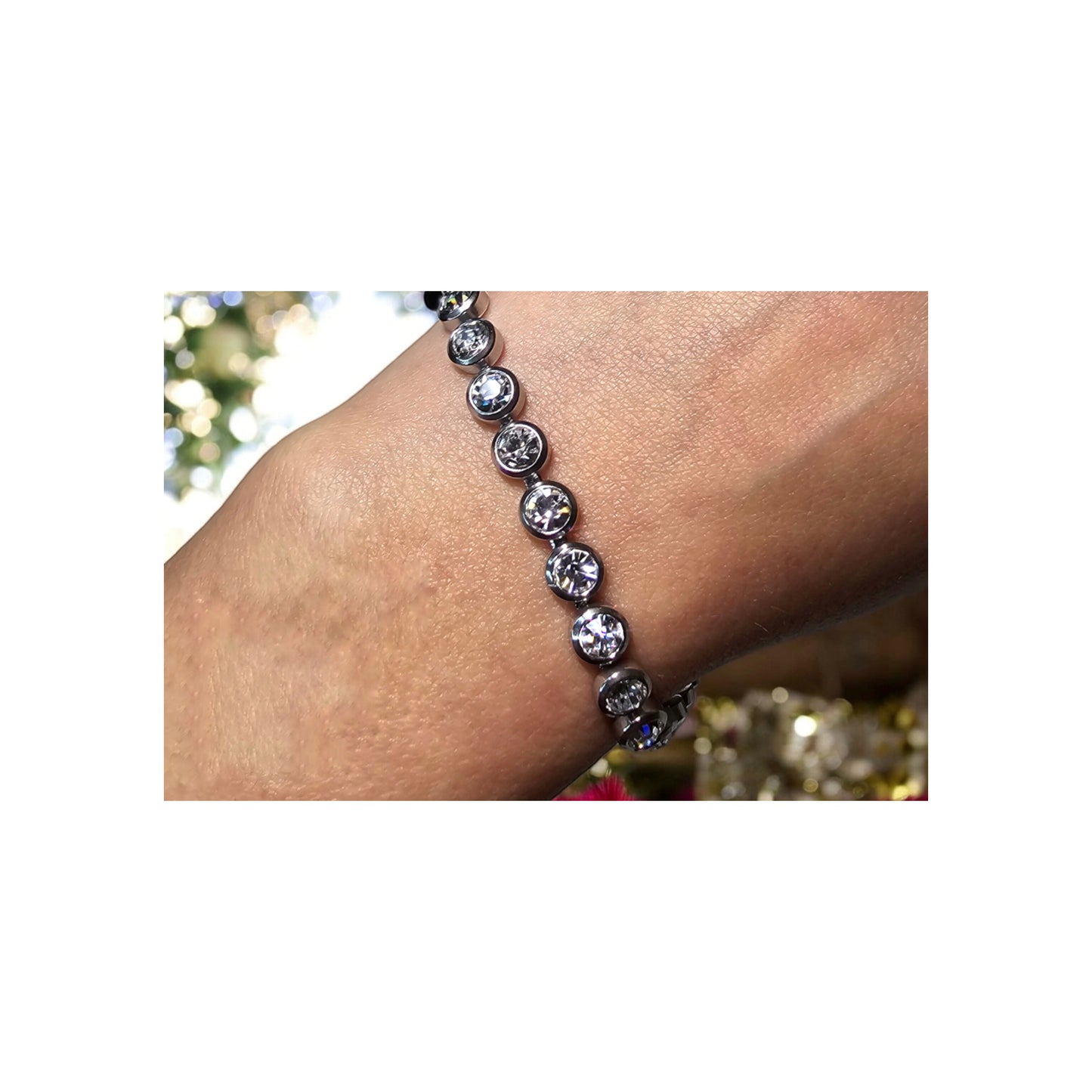 Bracciale Tennis pietra grande