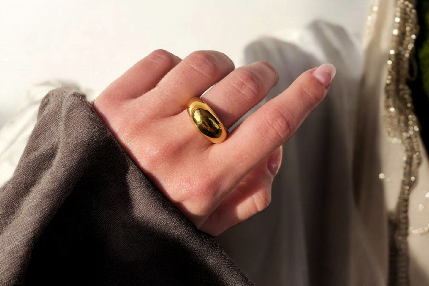 Set Anello Marlene e Orecchini Punto Luce Gold