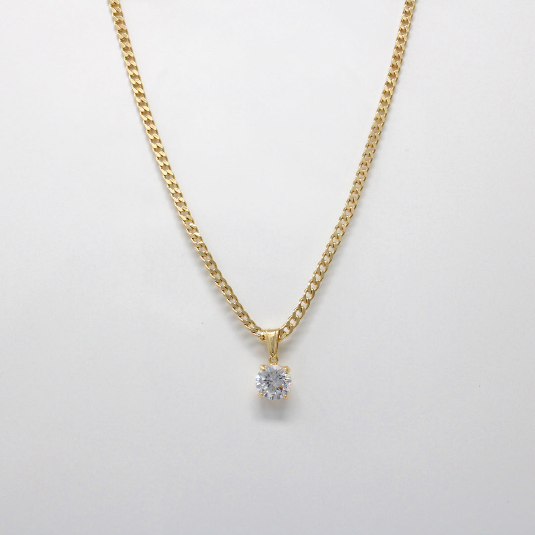 Collana catena punto luce
