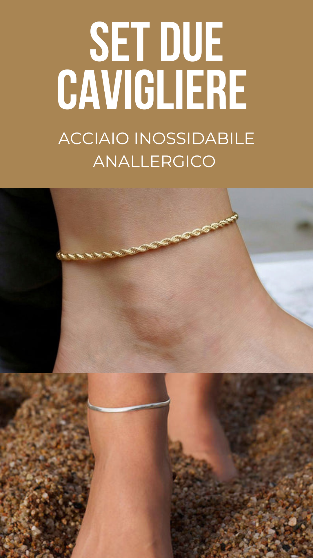 Set cavigliera snake + cavigliera Cordoncino