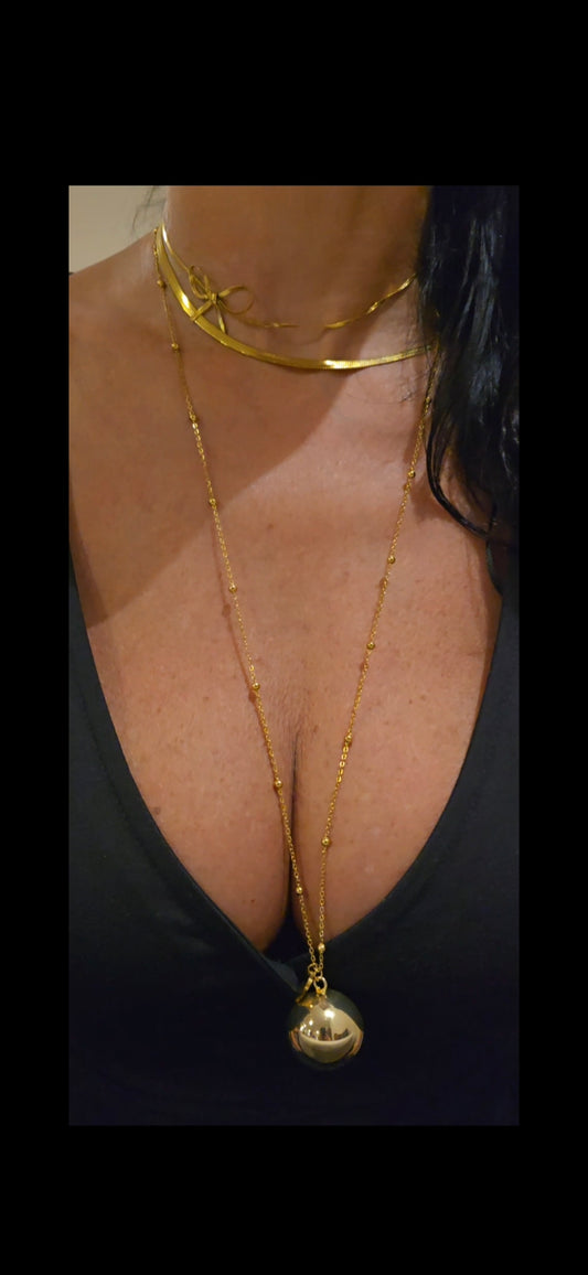 Set tre collane Collana snake+ Collana fiocco+ Collana chiama angeli