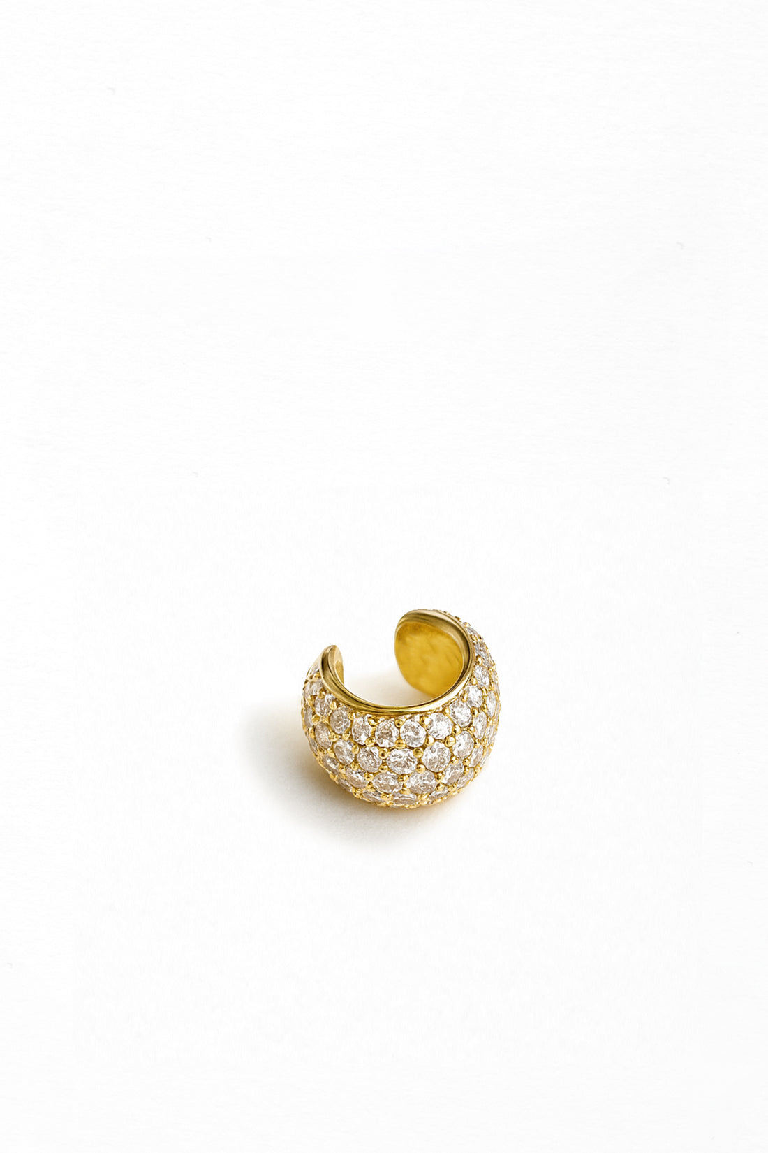 Earcuff cerchio bombato strass