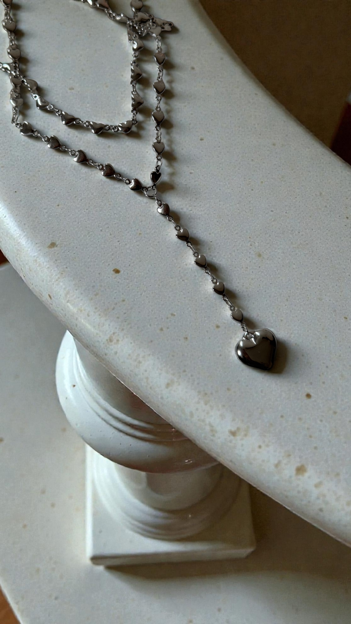 Collana long heart cuori