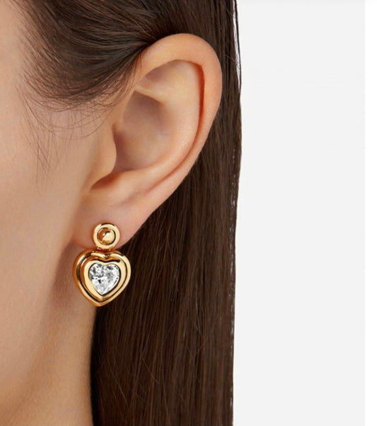 Orecchini Cuore Zircone