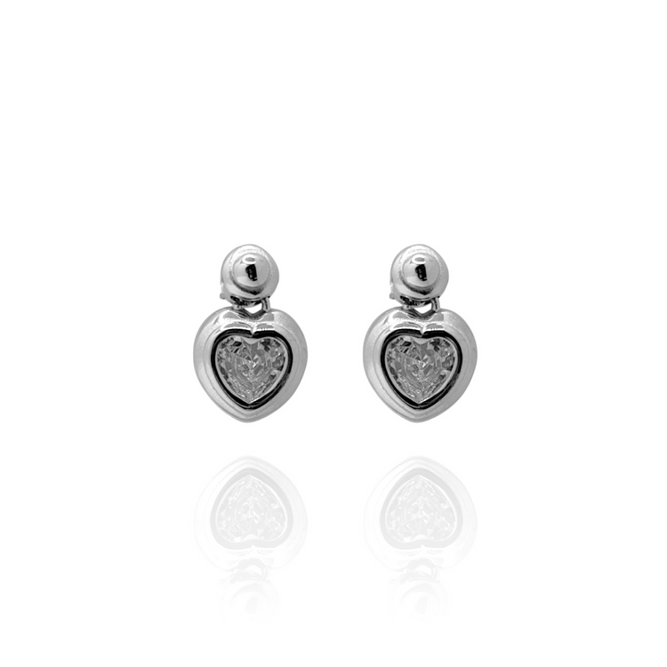 Orecchini Cuore Zircone
