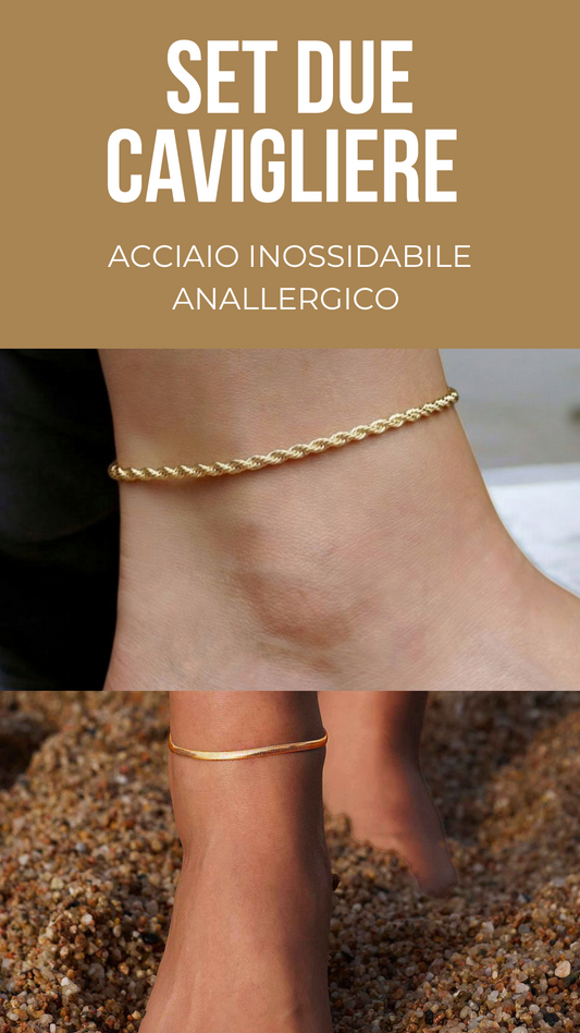 Set cavigliera snake + cavigliera Cordoncino