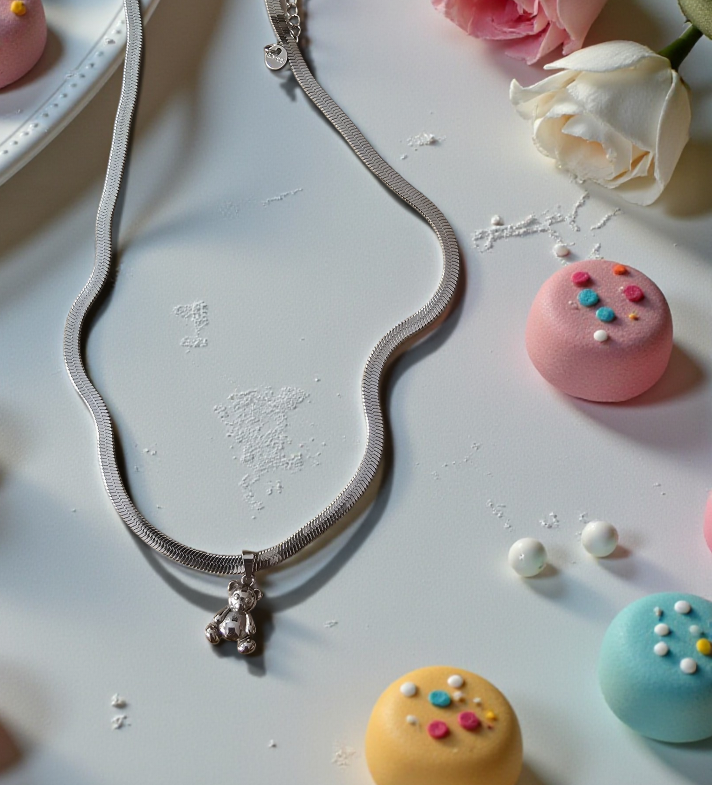 Collana snake con orsacchiotto piccolo